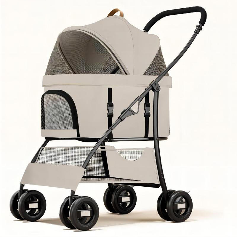 Dog Stroller Luxury 4 Wheels Pet