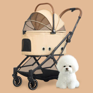 Factory Direct Sale Luxury 4 wheel pet stroller