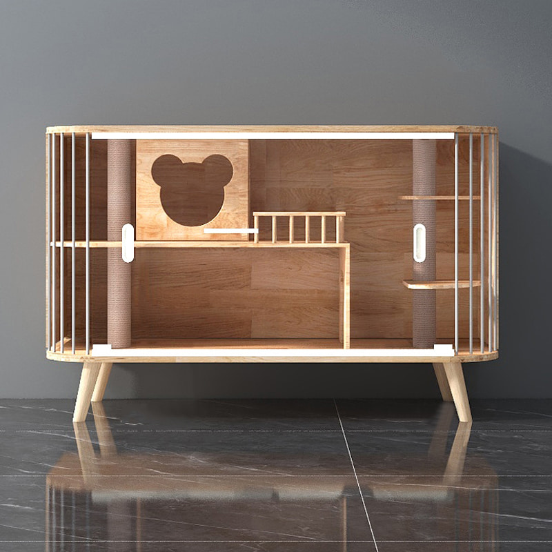 New Cat Cabinet Solid Wood Indoor