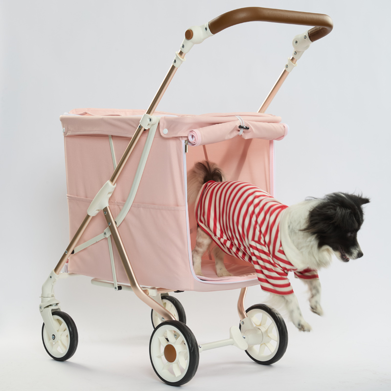 One-touch Folding Storage Pet Stroller