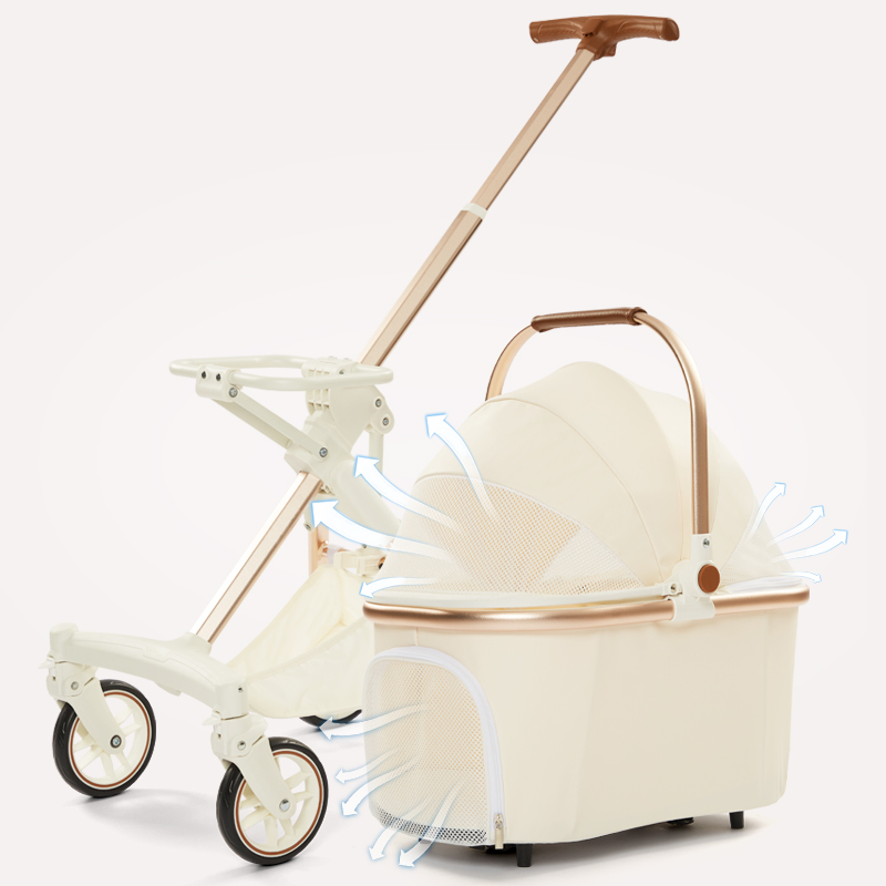 Foldable Small Volume Large Capacity Pet Stroller