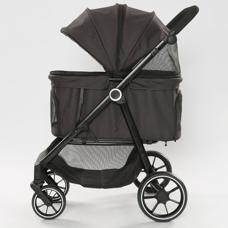 Medium and large dog stroller on universal wheels