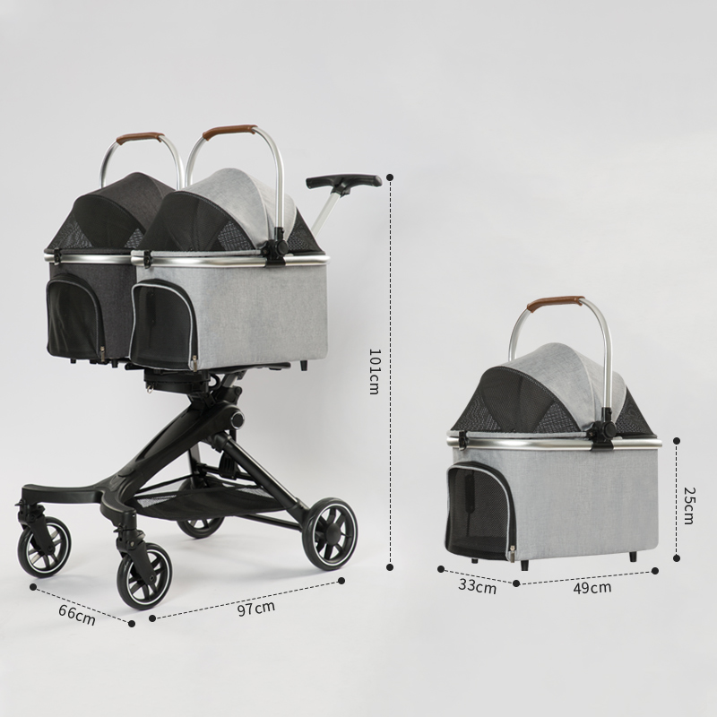 Double Dog Stroller For 2 Dogs