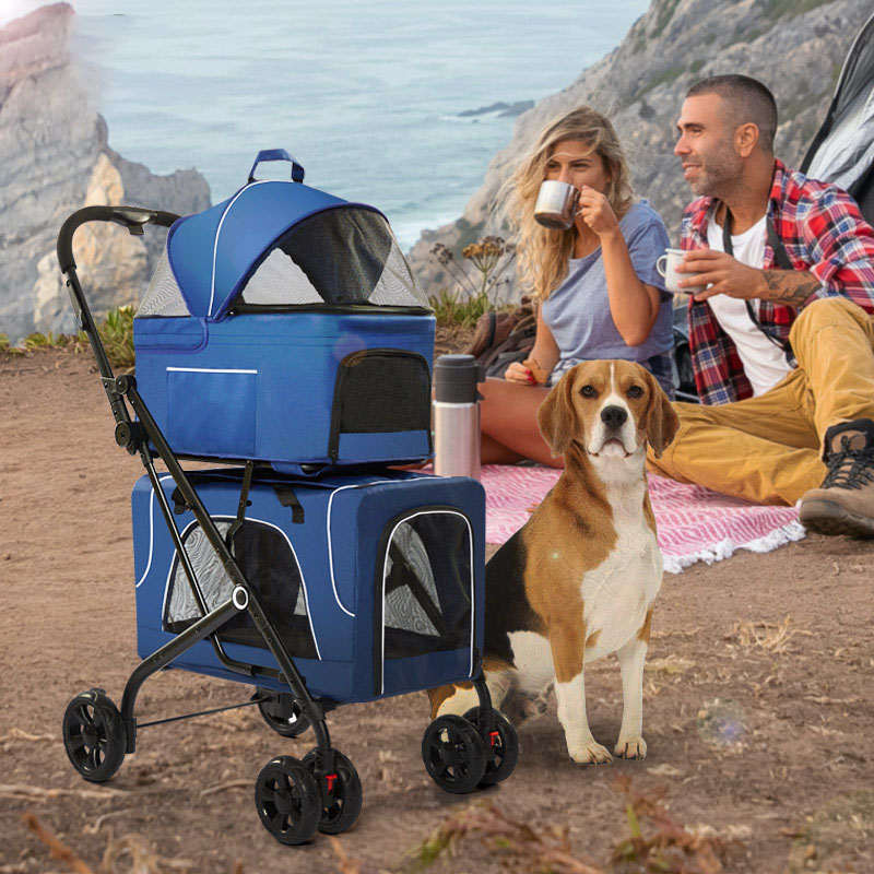 Double Decker Pet Bus Stroller