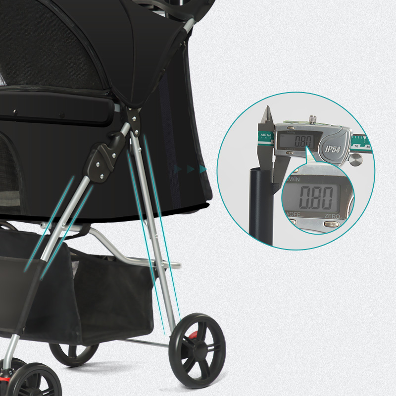 Aluminum Tube New 2-in-1 Large Capacity Pet Stroller