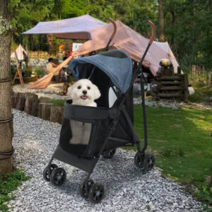 Outdoor walking 4 wheels pet strollers Lightweight pet stroller for cat